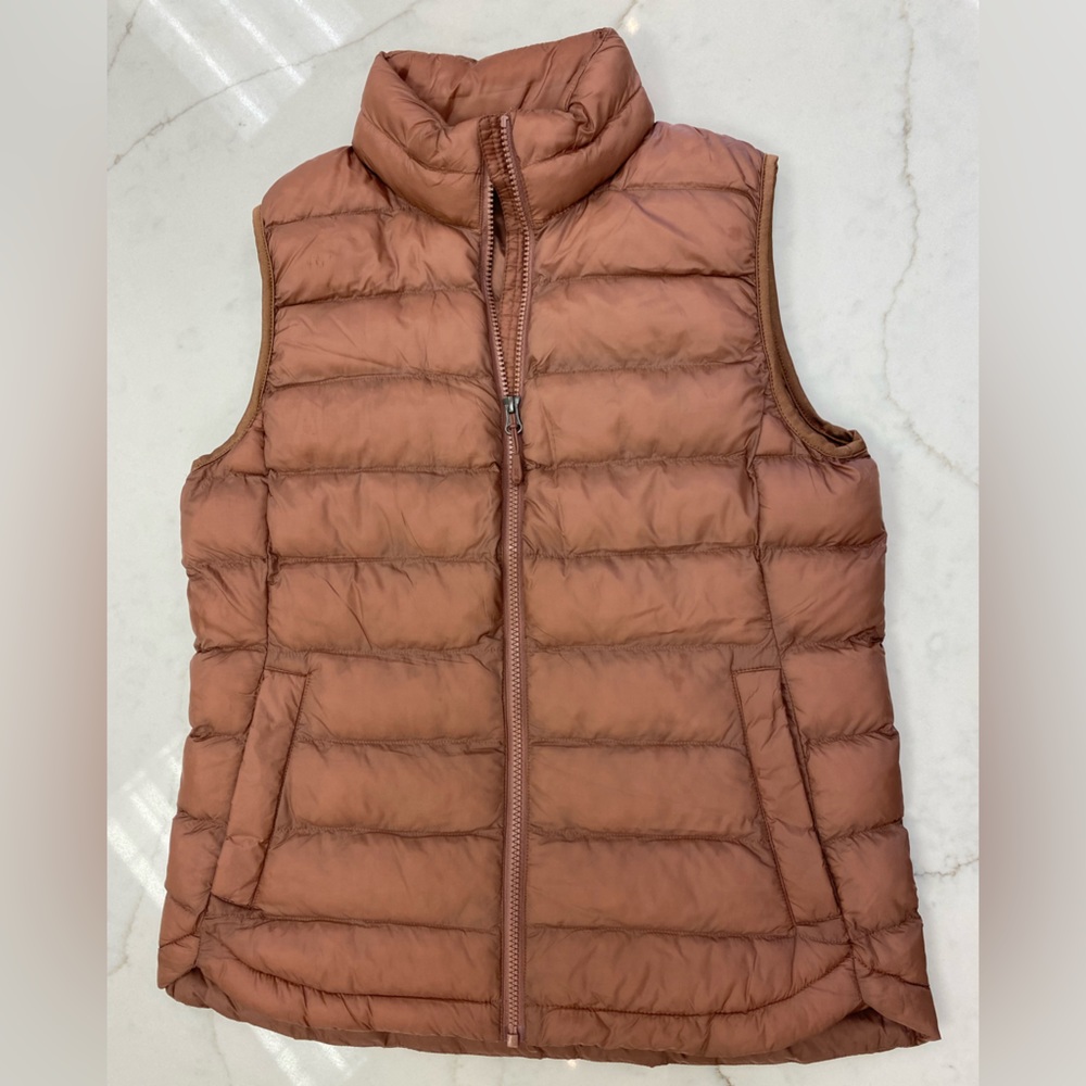 Ladies Pale Rust color Puffer Vest